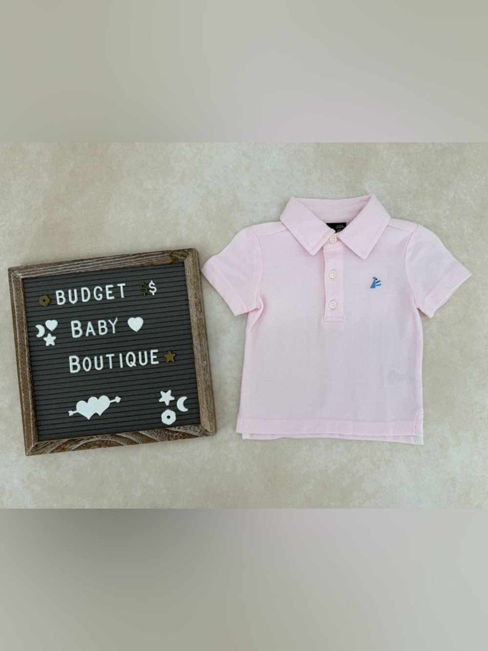 New Janie and Jack Pink Sailboat Polo Shirt